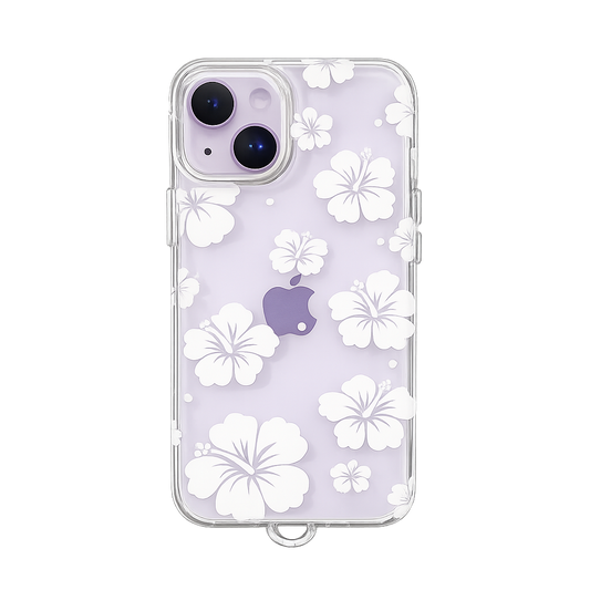FLOR DE BONCHE BLANCA+ STRAP IPH 13/14