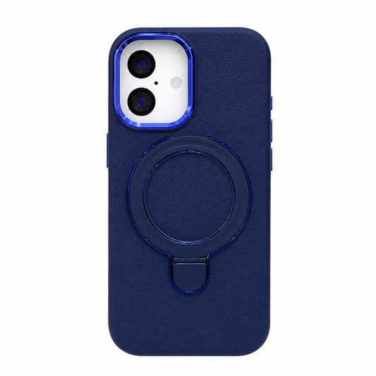 CASE MGS SOPORTE CUERO AZUL IPH 17