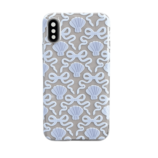 CASE GLITTER OSTRAS AZUL IPH X/XS