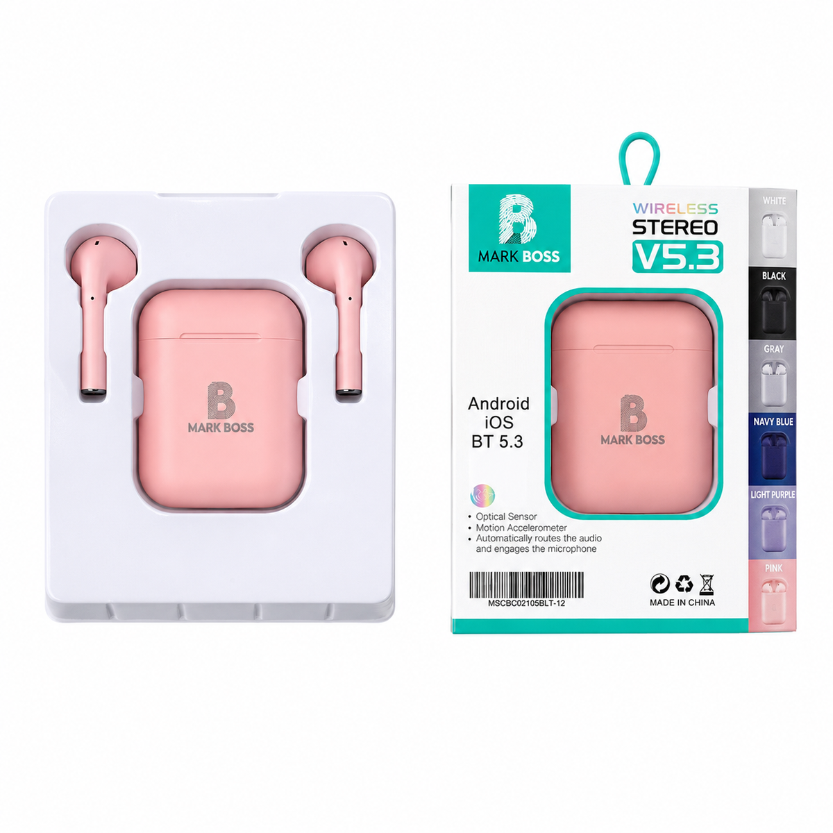 AUDIFONOS INALAMBRICOS i12 MARKBOOSS