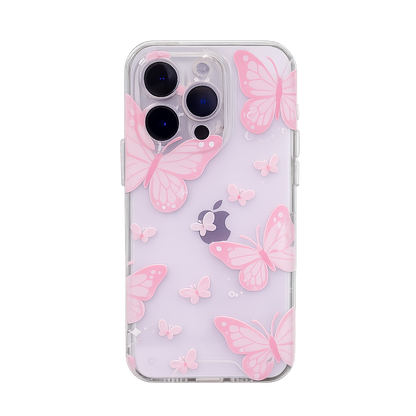 CASE MARIPOSA CON STRAP ROSA IPH 14 PRO MAX