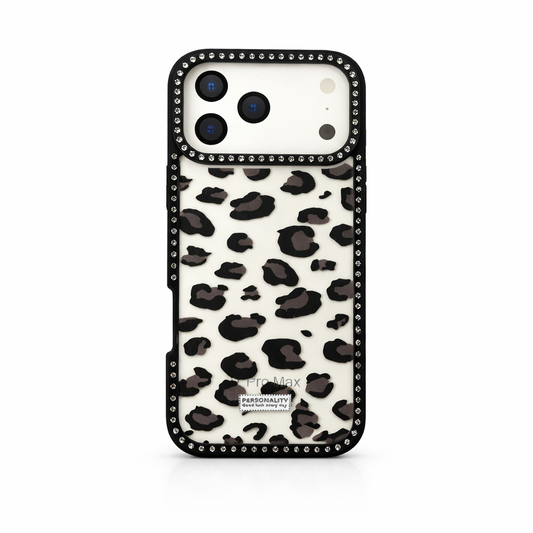 Animal print negro IPH 17 PRO MAX