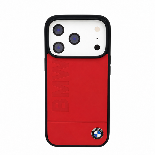 CASE ROJO GAMUSA BMW IPH 17 PRO