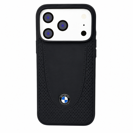 CASE CUERO NEGRO MATE BMW IPH 17 PRO MAX