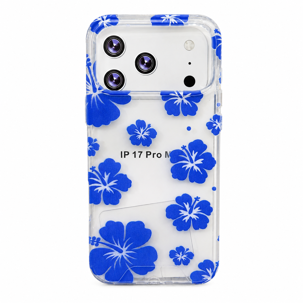 CASE FLORES AZULES CON STRAP IPH 17 PRO MAX