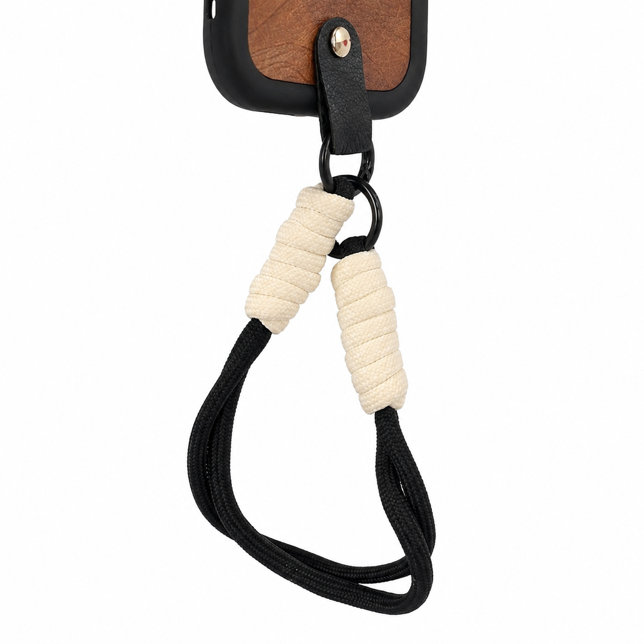 CASE ANTICHOQUE ROSA NEGRO CON STRAP IPH 16