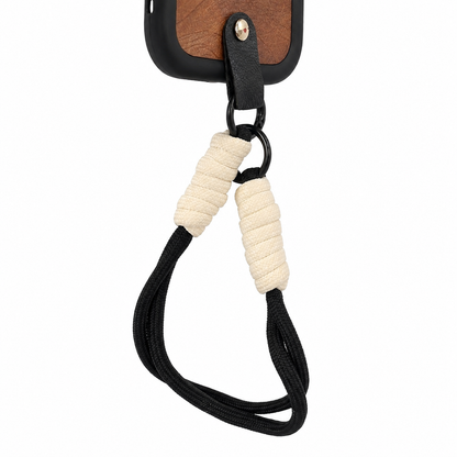 CASE ANTICHOQUE ROSA NEGRO CON STRAP IPH 16