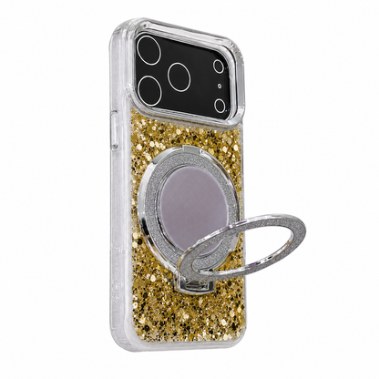 CASE ESPEJO CON SOPORTE DORADO IPH 17 PRO