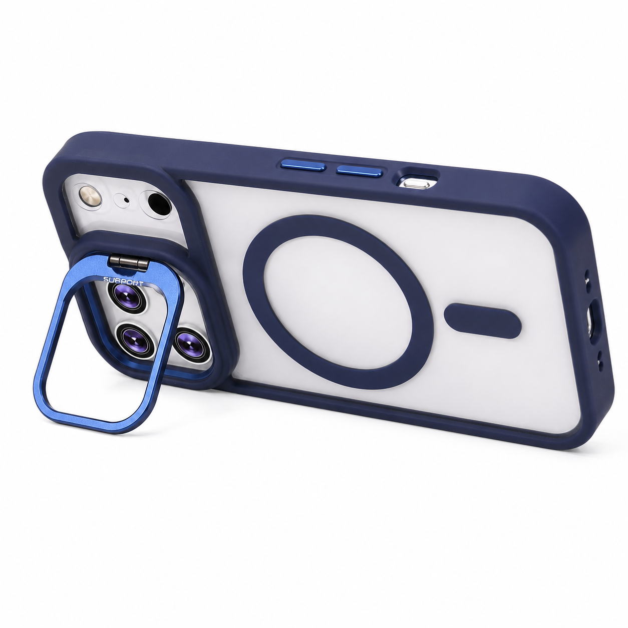 COMBO MGS CON SOPORTE AZUL TURQUI IPH 17 PRO MAX