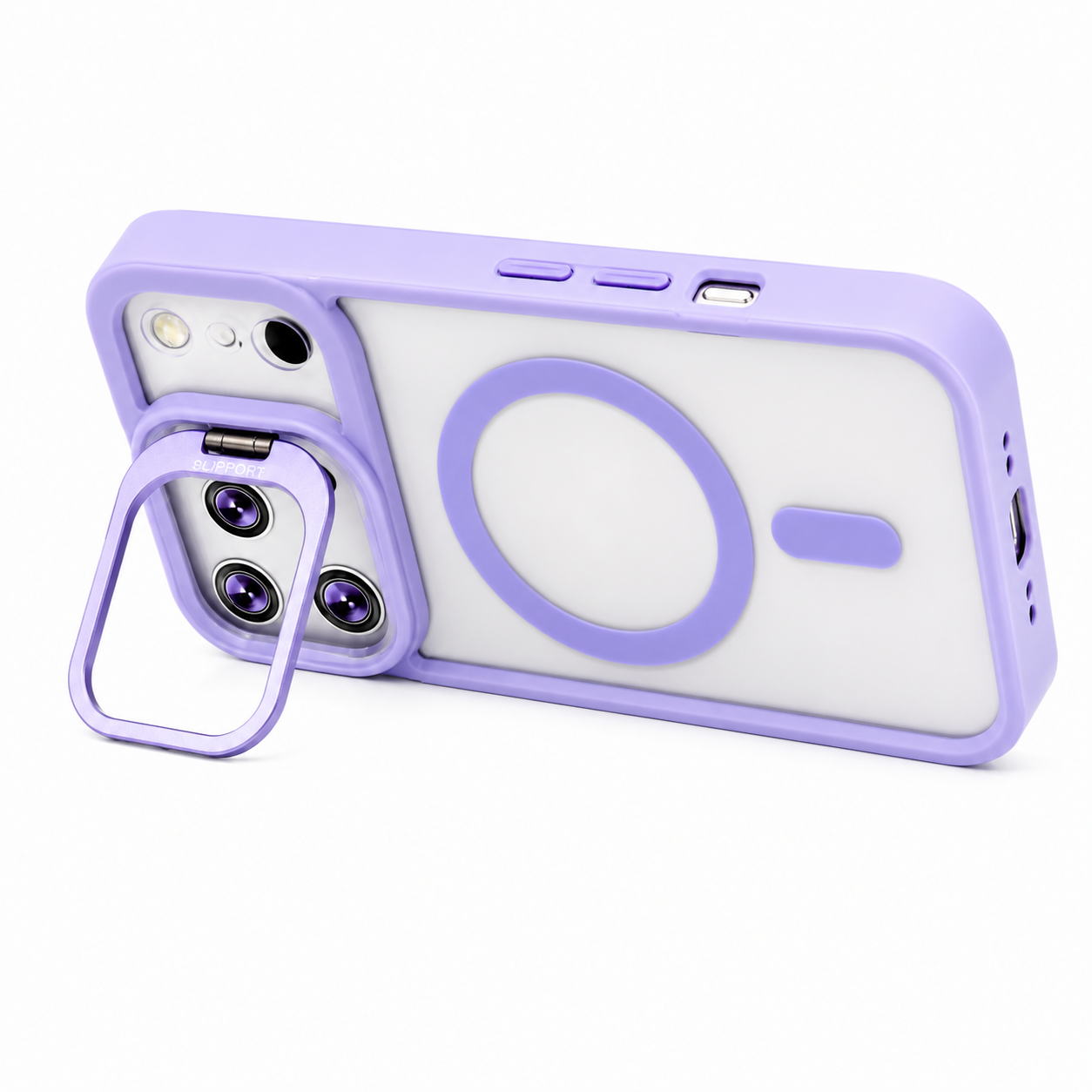 COMBO MGS CON SOPORTE LILA IPH 17 PRO MAX