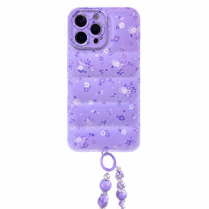 CASE LAZOS MORADOS Y STRAP IPH 13 PRO MAX