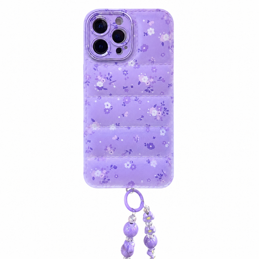 CASE LAZOS MORADOS Y STRAP IPH 13 PRO MAX