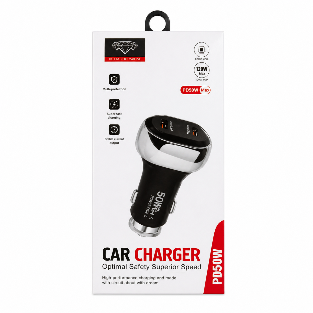 Cargador diamond carro 50W