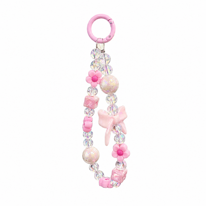 CASE GLITTER MARINO ROSA CON STRAP IPH 14/15 PLUS