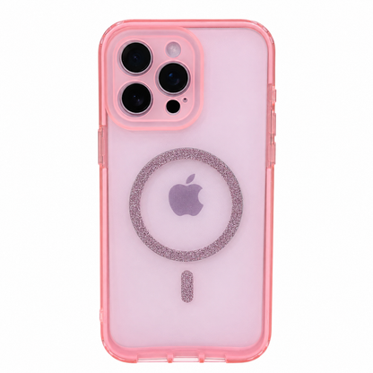 CASE MGS GLITTER 360 FUCXIA IPH 15 PRO MAX