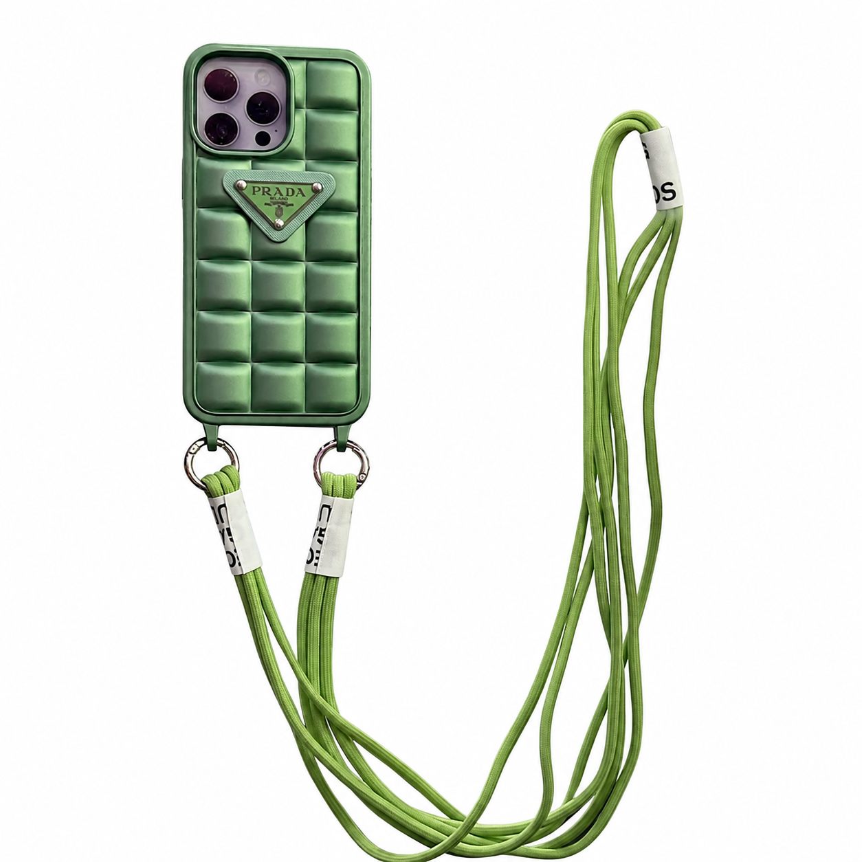 CASE PRADA ESMERALDA MAS STRAP LUXURY IPH 13 PRO MAX