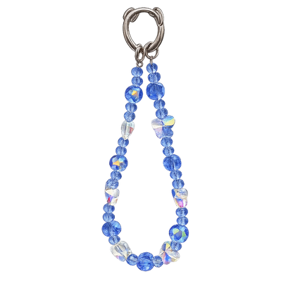 CASE FLORES AZULES CON STRAP IPH 17 PRO MAX