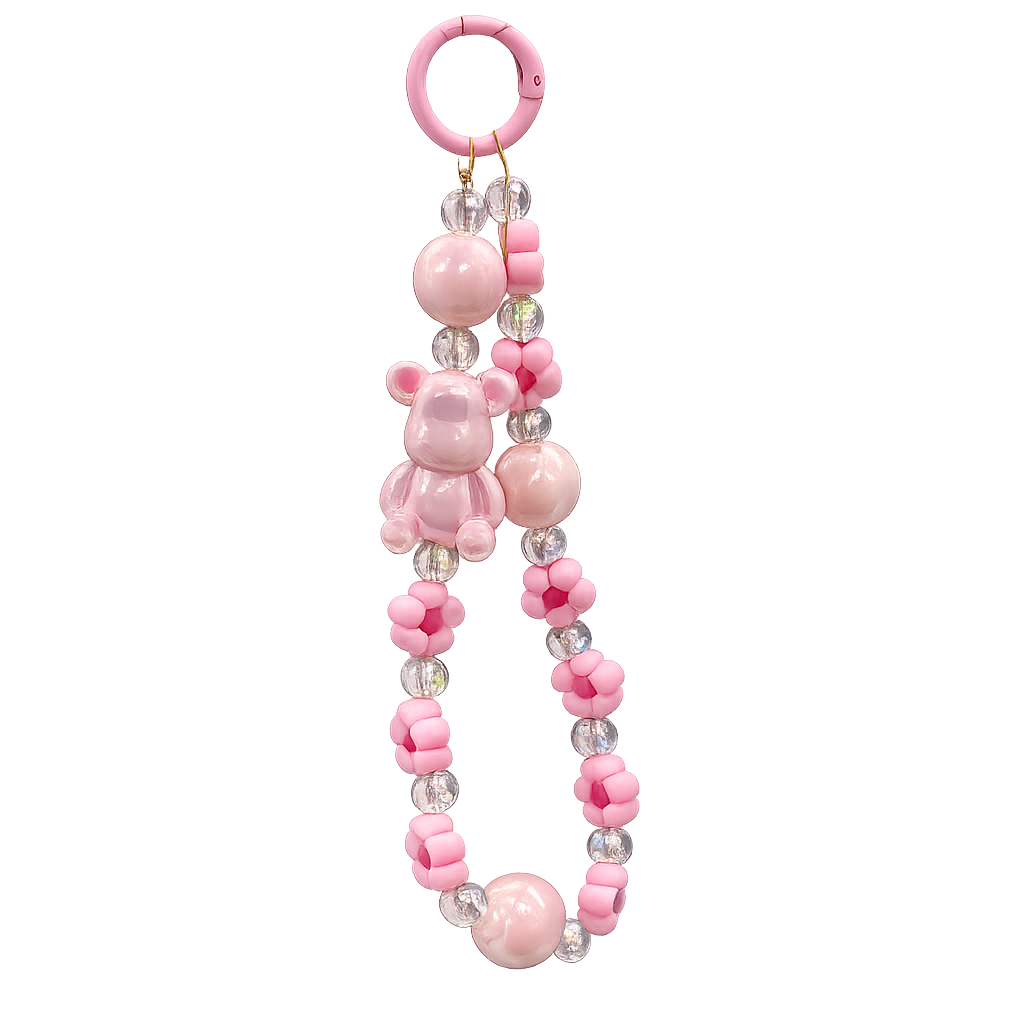 CASE FLORES ROSA CON STRAP IPH 17 PRO MAX