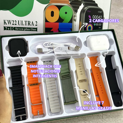 COMBO RELOJ + AIRPOD 7 MANILLAS PLUS
