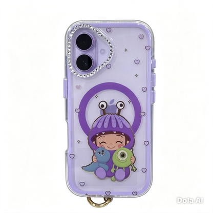 CASE STRAP COQUETE MONSTERS BOO MGS IPH 16/17