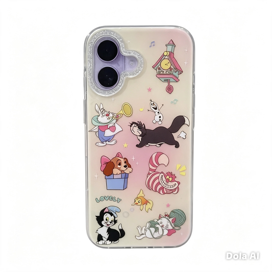 CASE DISNEY LOVERY MAS AROS IPH 16/17