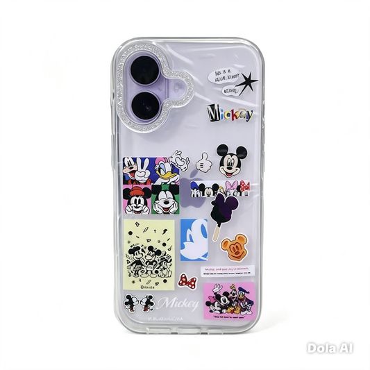 CASE MUNDO DE MICKEY MAS AROS IPH 16/17