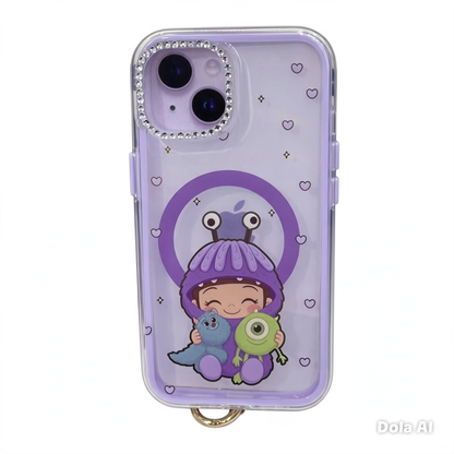 CASE STRAP COQUETE MONSTERS BOO MGS IPH 13/14/15