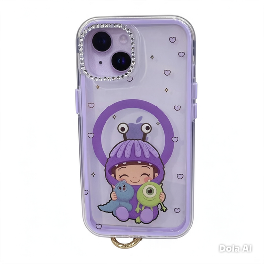CASE STRAP COQUETE MONSTERS BOO MGS IPH 13/14/15