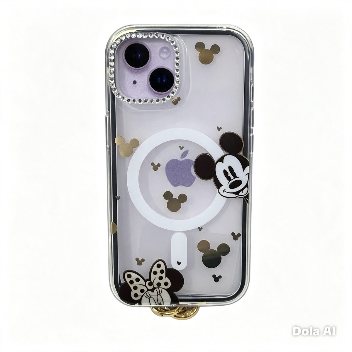CASE STRAP COQUETE MICKEY Y MINNIE MGS IPH 13/14/15
