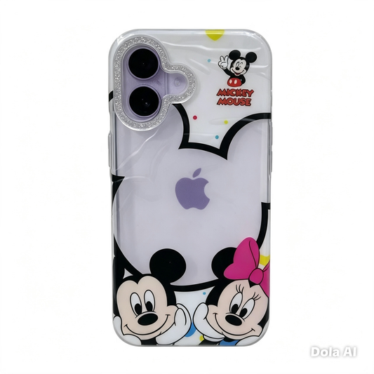 CASE MINNIE Y MICKEY MAS AROS IPH 16/17