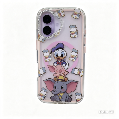 CASE STRAP COQUETE PATITOS MGS IPH 16/17
