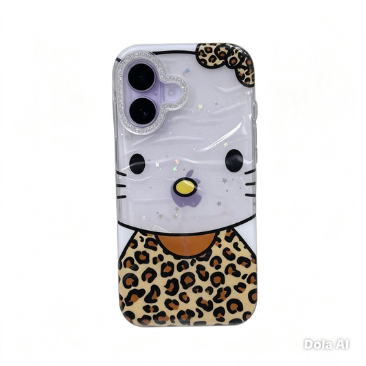 CASE H KITTY ANIMAL PRINK MAS AROS IPH 16/17