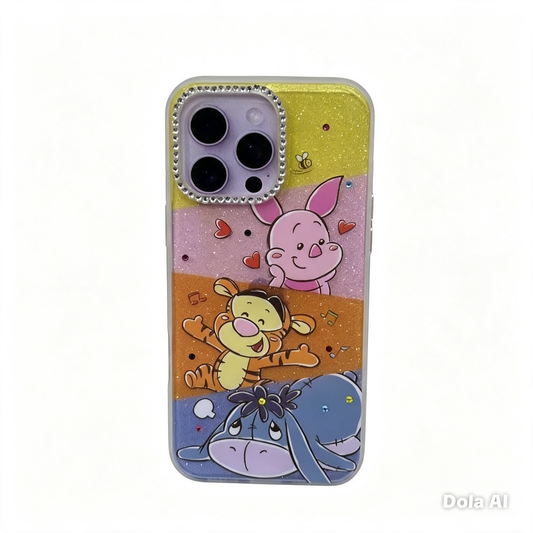 CASE AMIGOS DE WINNIE MAS AROS IPH 14 PRO MAX