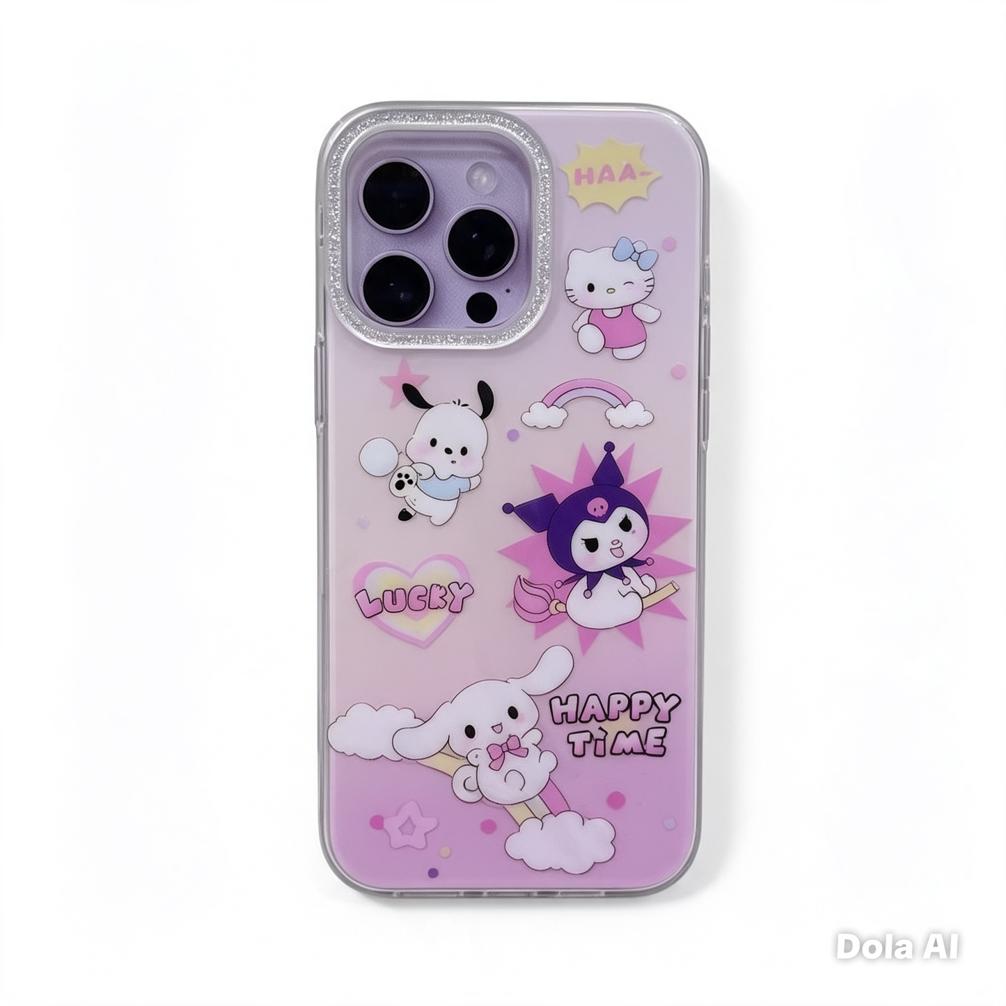 CASE KUROMI HAPPY TIME MAS AROS IPH 16 PRO MAX