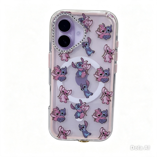 CASE STRAP COQUETE STITCH MGS IPH 16/IPH 17