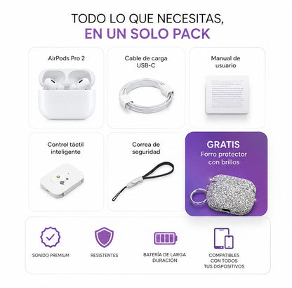 AIRPODS PRO 2ª CON FUNDA DE LUJO GRATIS