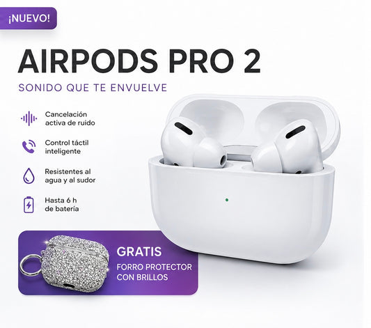 AIRPODS PRO 2ª CON FUNDA DE LUJO GRATIS