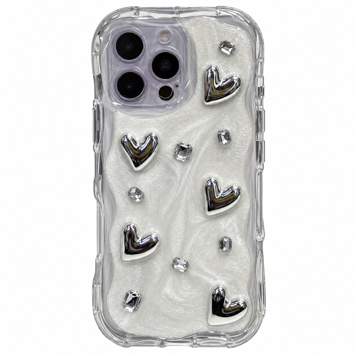 CASE CORAZONES MARMOL IPH 16 PRO MAX