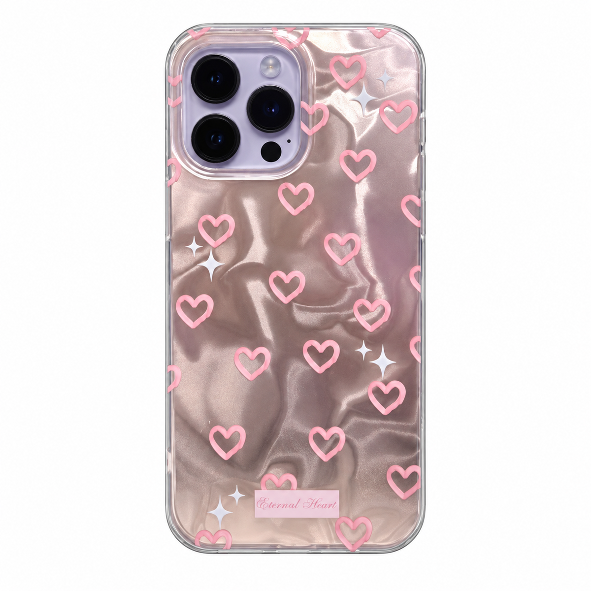 CASE MINI CORAZONES TORNASOL IPH 14 PRO MAX