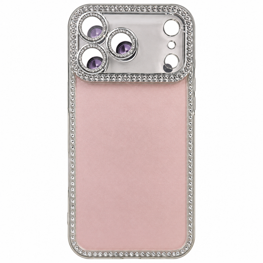 CASE GLITTER ROSA Y STRAP IPH 17 PRO MAX/18 PRO MAX