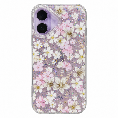 CASE FLORES TORNSOL CON STRAP IPH 16/17