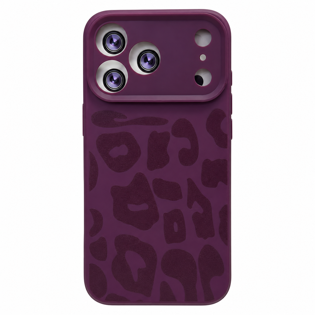 CASE ANIMAL PRINT BORGOÑA IPH 17 PRO MAX/ 18 PRO MAX