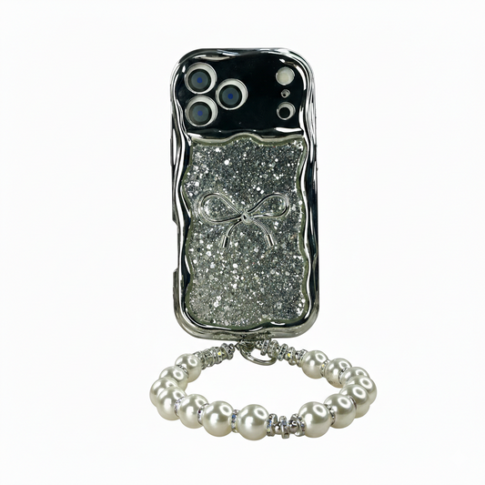 Glitter plata con strap IPH 17 PRO MAX