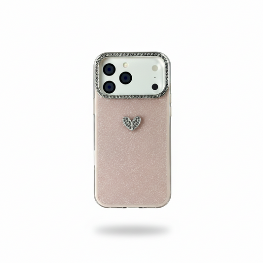 GLITTER ROSA 360 IPH 17 PRO MAX