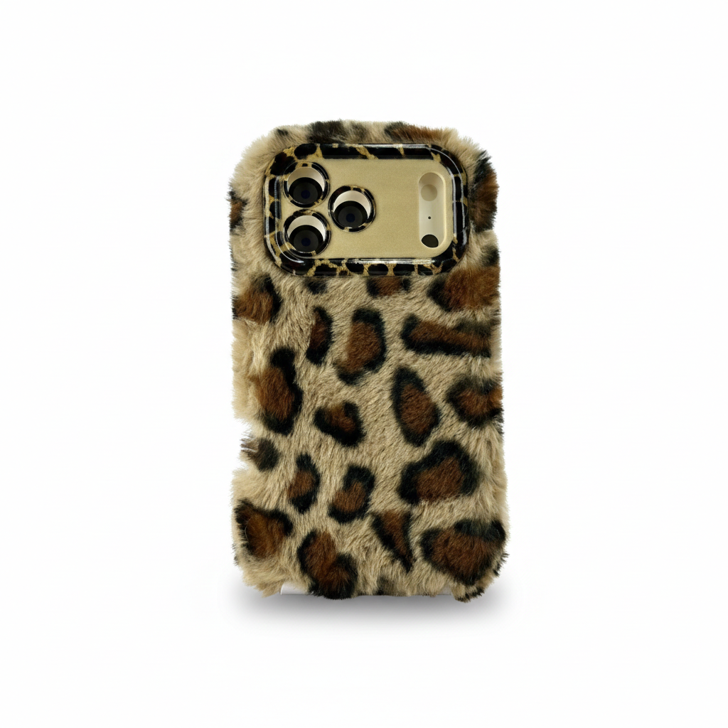 Animal print peluche IPH 17 PRO MAX