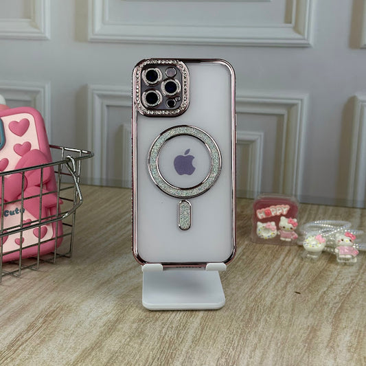 Glitter MagSafe Rosa iph 12 pro max