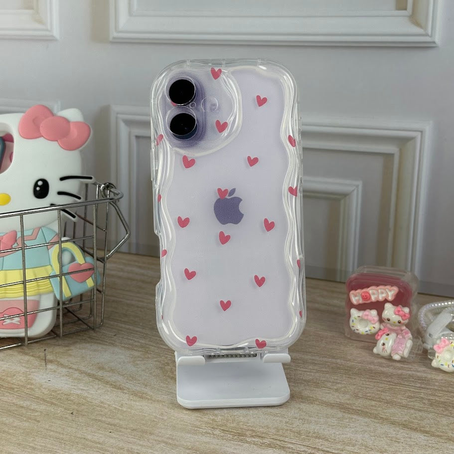 Antigolpes mini corazones IPH 16 PLUS