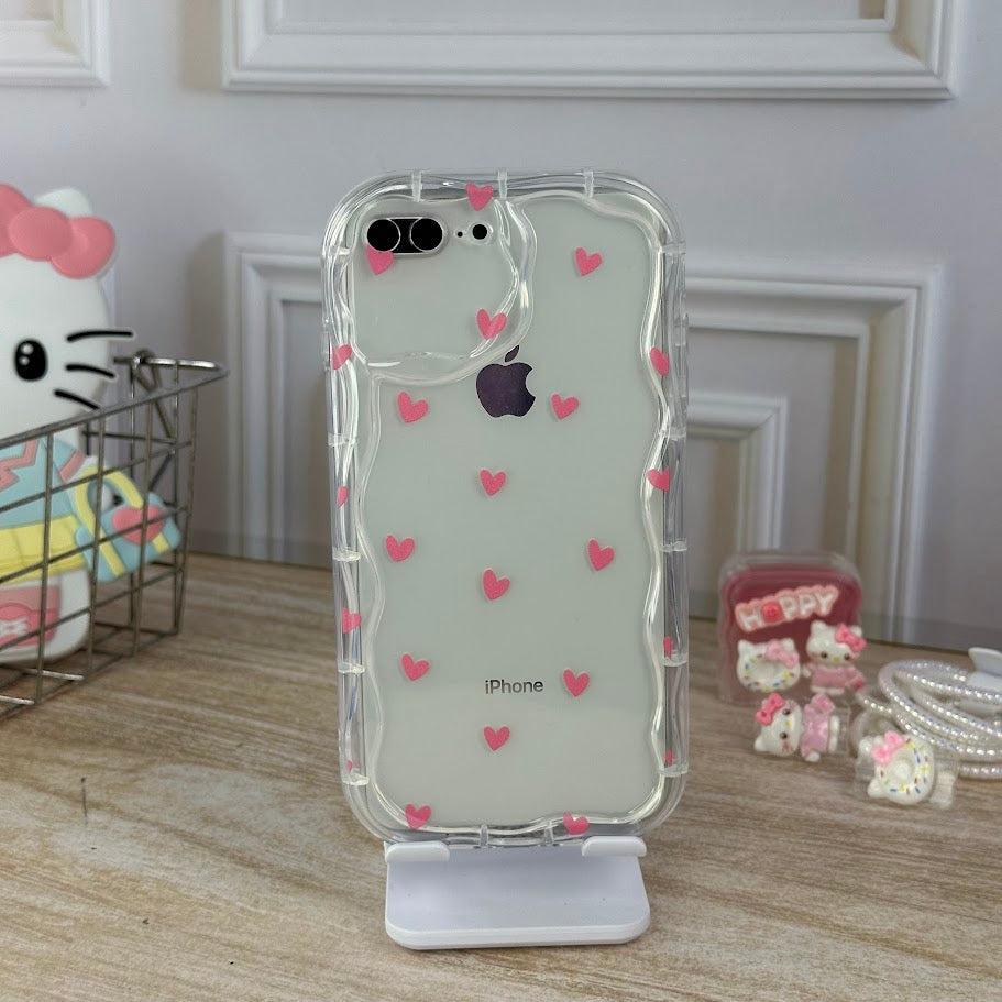 Antigolpes mini corazones IPH 7/8 PLUS