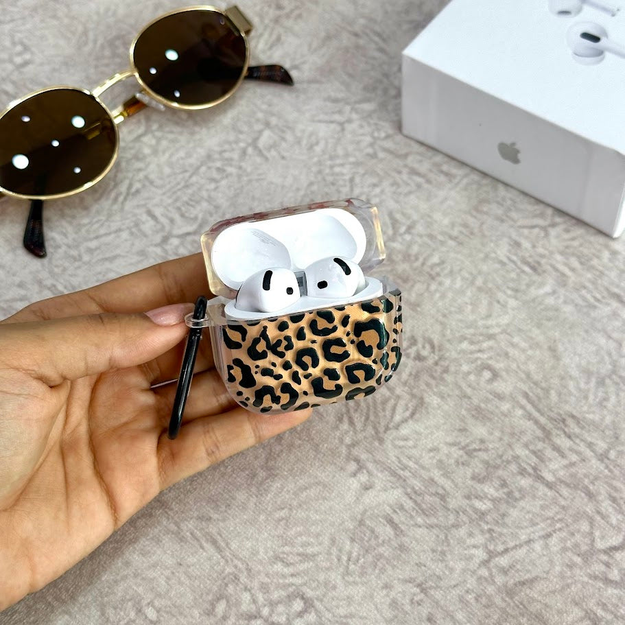 P AirPods serie 1/2 leopardo