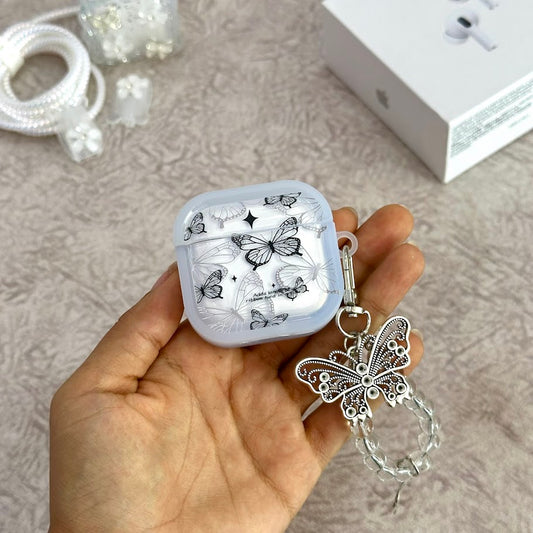 CASE AIRPODS BLACK MARIPOSA SERIE 4
